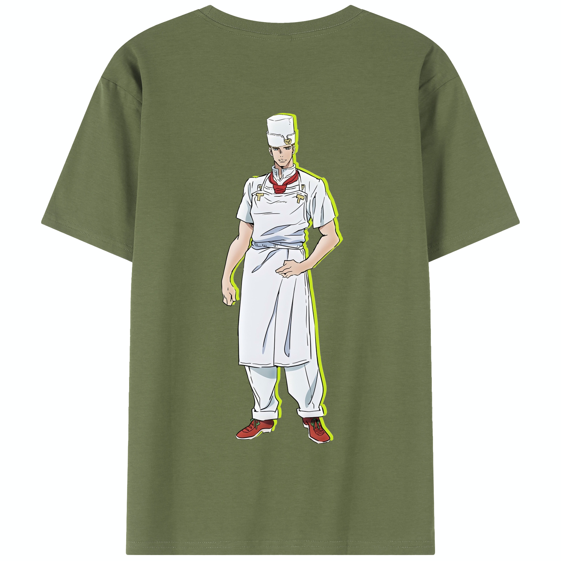 （画像用） ジョジョの奇妙な冒険 Tonio Trussardi JoJo's Bizarre Adventure トニオ?トラッサルディ 綿100％半袖Tシャツ（背面プリント）